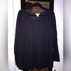 Style & Co Women's Black Sweater XL